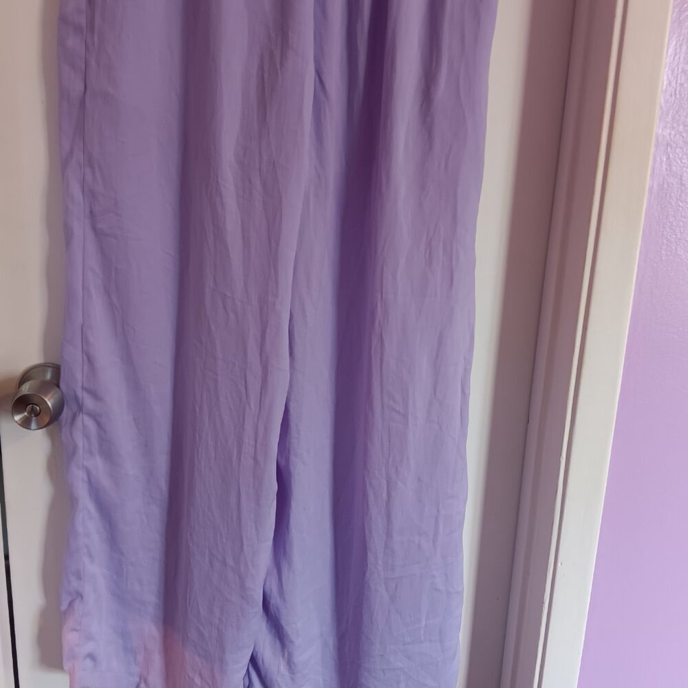 Aware VERO MODA Women's VMDARCY  HW Wide Leg Pants Lavender Size Large N… - Picture 10 of 13